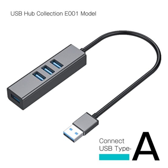 【送料無料】WEB限定販売 USBハブ USB3.0 タイプA接続 USB-A×4ポート E001モデル