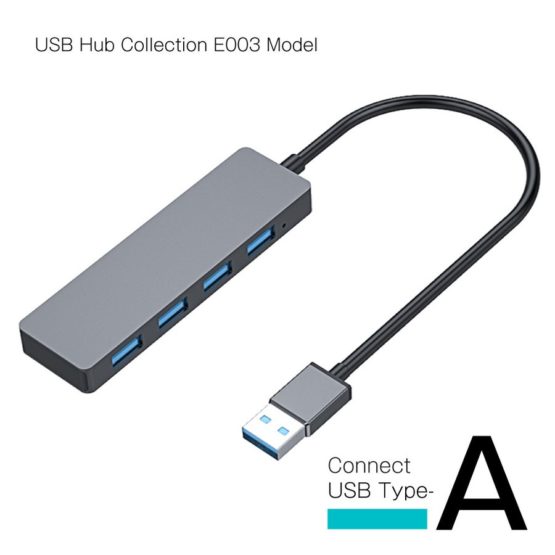 【送料無料】WEB限定販売 USBハブ USB3.0 タイプA接続 USB-A×4ポート E003モデル
