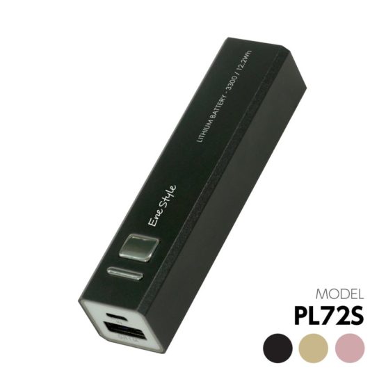 モバイルバッテリー3300mAh USB-A×1ポート付き microUSBケーブル付属 Enestyleシリーズ PL72Sモデル