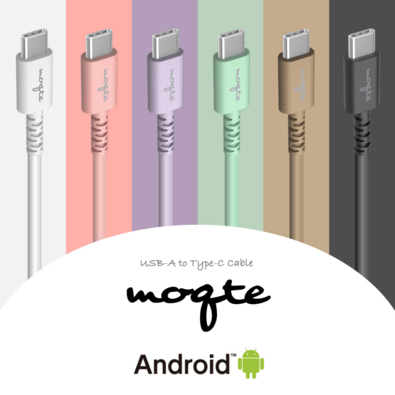 moqte USB-A to タイプCケーブル ロングライフ 1.0m MQ-H223CA10モデル