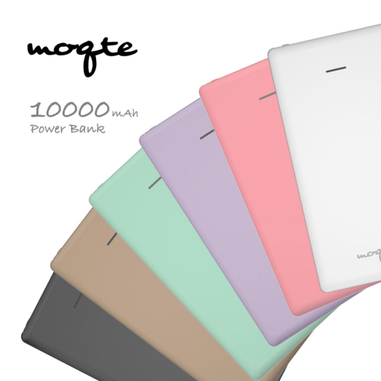 moqte モバイルバッテリー 10000mAh USB-Aポート×2 最大出力2.4A パステルカラーシリーズ MQ-L115Uモデル