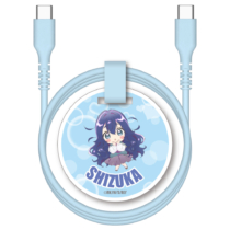 君のことが大大大大大好きな100人の彼女 USB-C充電ケーブル タイプC 60Wデータ通信対応 やわらか 1.0m 好本 静 ブルー BN-H301CC10L-HK