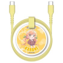 君のことが大大大大大好きな100人の彼女 USB-C充電ケーブル タイプC 60Wデータ通信対応 やわらか 1.0m 院田 唐音 イエロー BN-H301CC10Y-HK