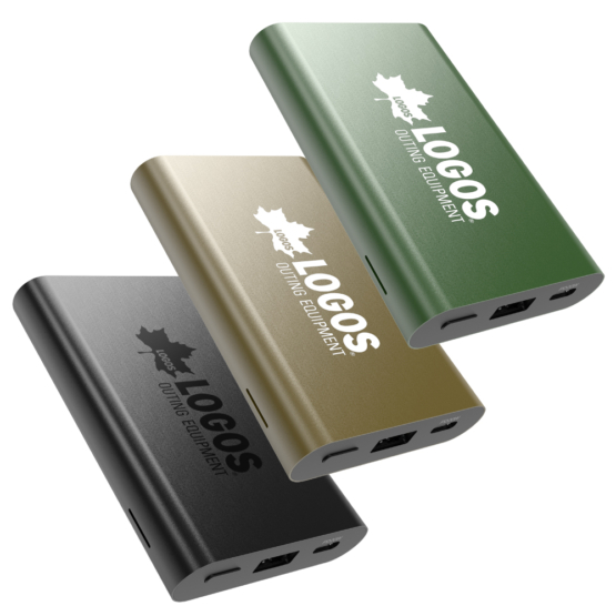 LOGOS(ロゴス) モバイルバッテリー 10000mAh PD20W キャンプ アウトドア USB-Cポート USB-Aポート メタルボディ LED電池残量表示 LG-LP124シリーズ
