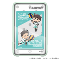 ハイキュー!! PD20W モバイルバッテリー 10000mAh 青葉城西高校 専用ケース付き キャラプレート2枚付属 及川 徹・岩泉 一 HIK-LP133C2W-AJ