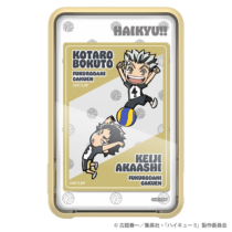 ハイキュー!! PD20W モバイルバッテリー 10000mAh 梟谷学園高校 専用ケース付き キャラプレート2枚付属 木兎 光太郎・赤葦 京治 HIK-LP133C2W-FD